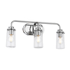 Ścienna lampa metalowa Braelyn QN-BRAELYN3-PC Quintiesse podłużne IP44 chrom