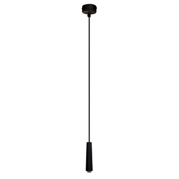 Wisząca lampa podłużna Sura 5120 Shilo tuba do gabinetu czarna