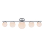 Loftowa LAMPA sufitowa PURRO 108066 Markslojd łazienkowa OPRAWA szklane kule IP44 chrom białe