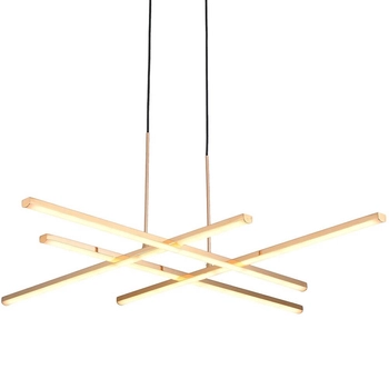 Wisząca lampa CRISS CROSS ST-MD240406-4 gold LED 48W 3000K złoty