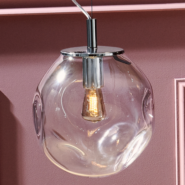 LAMPA wisząca AVIA S 10411109 Kaspa szklana OPRAWA zwis przezroczysty