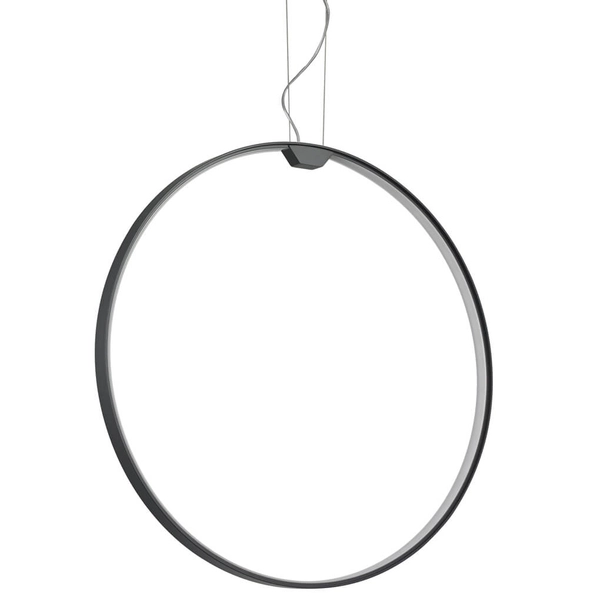 Wisząca lampa koło Acirculo ST-10453P/D600A black Step LED 72W 3000K czarna