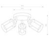 Plafon do łazienki Vista 8050 LED 10W 3000-4000K IP44 chrom przezroczysty