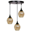 Industrialna lampa wisząca Aspa 33-00613 Candellux kaskada brązowa czarna