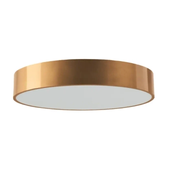 Minimalistyczna lampa sufitowa Kengo 1405 do salonu okrągła złota
