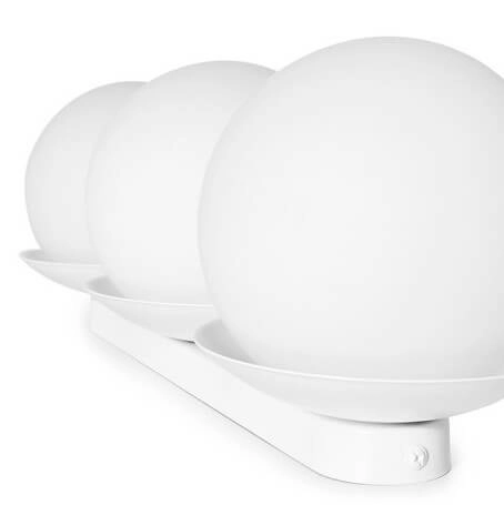 Potrójna lampa sufitowa Kuul KLB31000 szklana kule balls białe