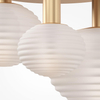 Lampa sufitowa Reels MOD268CL-03G Maytoni kule do salonu złota biała