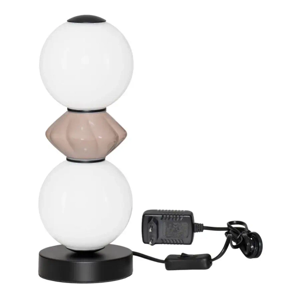 Nocna lampka do sypialni MONRETA LE45239 LED 12W 3000K biała mokka