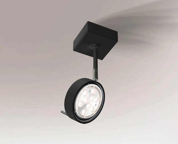 Sufitowa lampa FUSSA 7307 Shilo metalowy spot regulowany czarny