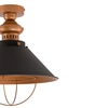Vintage lampa sufitowa Garret 9247 do przedpokoju czarny miedziany