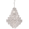 Glamour lampa wisząca Monarque na łańcuchu nad łóżko chrom