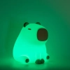 Nocna lampka do pokoju dziecięcego Kapibara 329004 LED 1W 3000K RGB beżowa