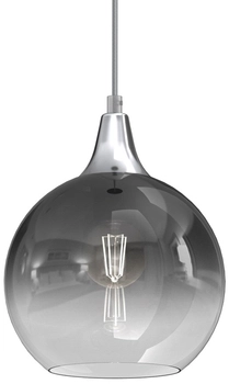 Wisząca lampa kulista Monte MLP8320 przydymiona srebrna