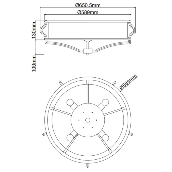 Sufitowa LAMPA abażurowa Stesso PL Cromo M Orlicki Design okrągła OPRAWA plafon w stylu klasycznym biały kremowy