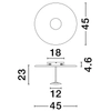 Plafon do jadalni COLCHANI LE44667 LED 15W 3000K plate dysk biały