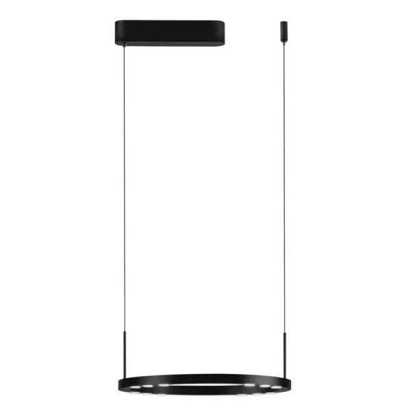 Pierścieniowa lampa wisząca CARENSO LE45405 LED 28W 3000K ring czarny