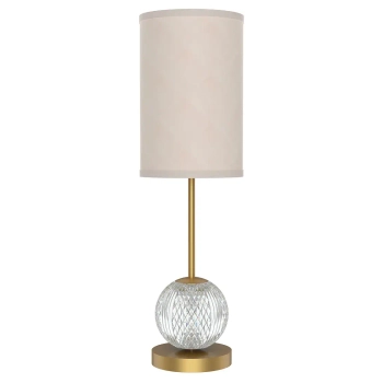 Nocna lampa do sypialni Marni QN-MARNI-TL-M-NBR LED 12W 3000K tuba mosiądz