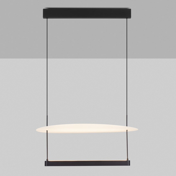 Zwisająca lampa na listwie TIRAQUE LE44633 LED 40W 2700K czarna biała
