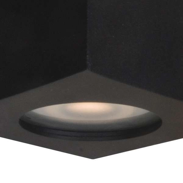 LAMPA sufitowa FABRYCIO IT8003S1-BK Italux metalowy downlight prostokątny łazienkowy IP44 czarny