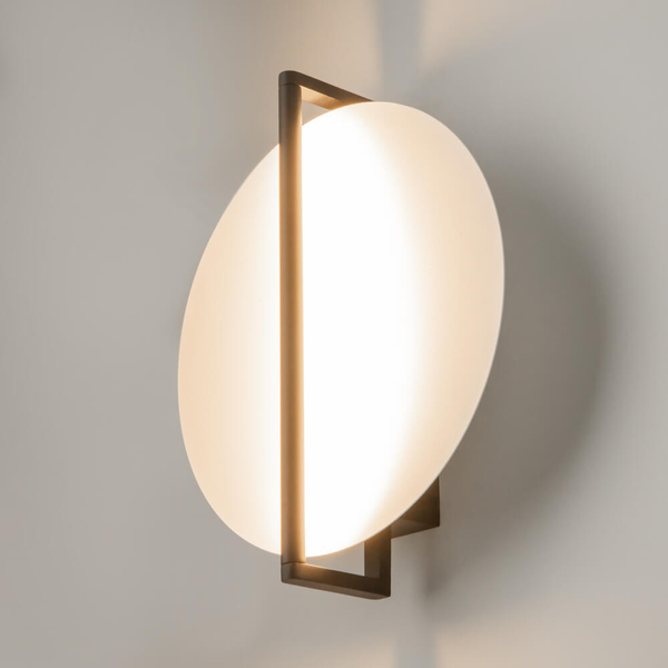 Kinkiet ścienny do holu Mira MOD279WL-L14B3K LED 14W 3000K czarny biały