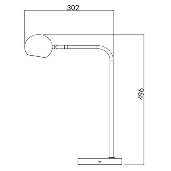 Regulowana lampka biurkowa COMET 36621/03/31 Lucide LED 3W 2700K biały