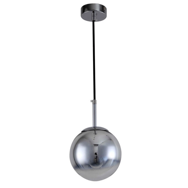Kulista lampa wisząca Palla LP-2844/1P S CH szklana kula ball chrom