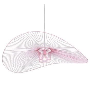 Wisząca LAMPA loft KP-21 RÓŻOWY Kaja druciany ZWIS nad łóżko