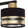 LAMPA ścienna PRO 32153 Sigma metalowa OPRAWA abażurowy kinkiet czarny złoty