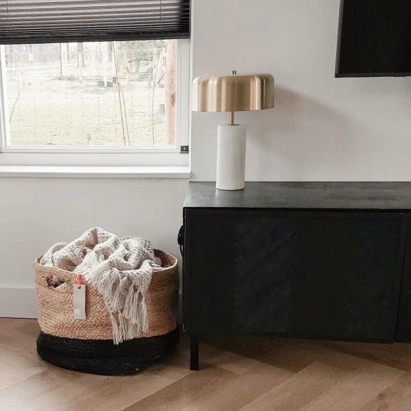 Stołowa lampka MIRASOL 34540/03/31 Lucide marmurowa biały złoty