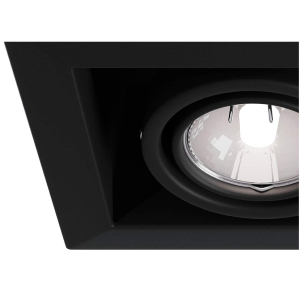 Oprawa wpuszczana modułowa podwójna LED 50W czarna Modern OUTLET