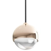 Wisząca lampa glamour Bolicina szklana kula LED 5W 3000K złota