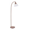 Szklana lampa podłogowa Hansen 77862 do salonu miedziany przezroczysty