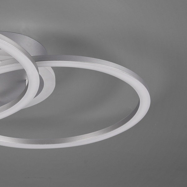 Ledowa lampa sypialniana HALIA nad łóżko LED 25W 3000K srebrna