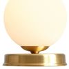Stołowa lampka BALL 1076B40_S Aldex szklana kula mosiądz
