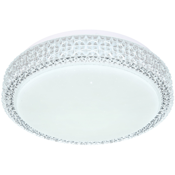 Plafon LAMPA sufitowa OVI 41749-12 Globo okrągła OPRAWA glamour LED 12W 3000K - 6500K crystal biały - przezroczysty