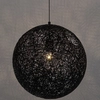 Lampa wisząca Luna 1027S-400.BLACK King Home ażurowa kula czarna