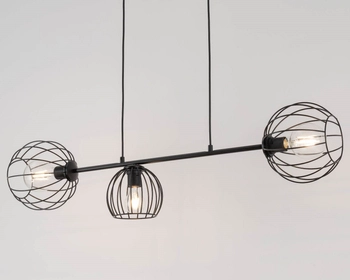 Zwis na listwie Madam 32370 czarna lampa wisząca metalowe pręty