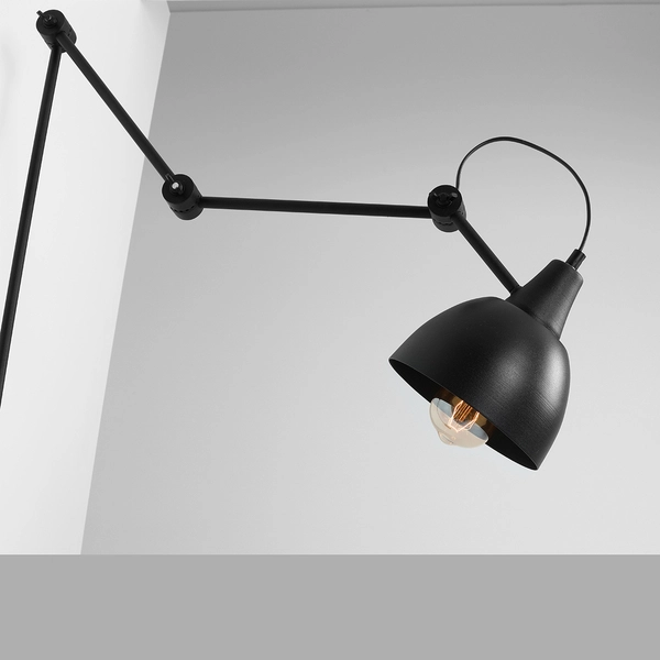 Loftowa lampa ścienna Aida 842C1 Aldex regulowana do przedpokoju czarna