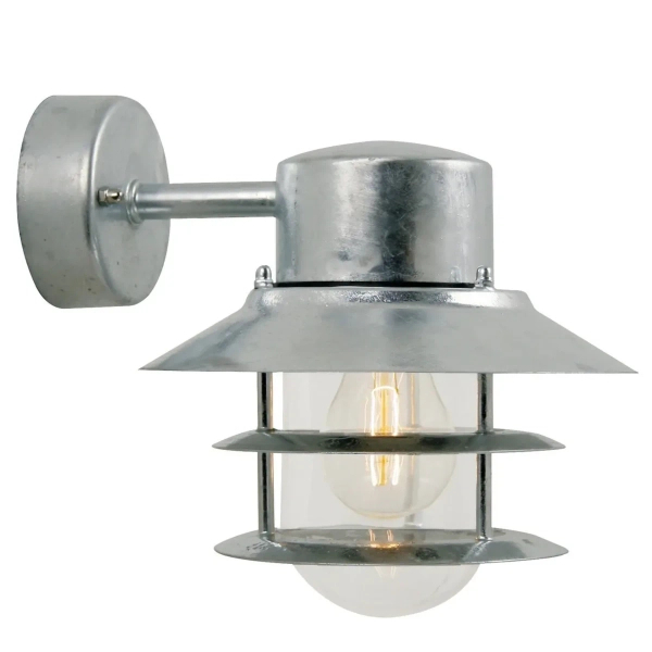 Ogrodowa lampa ścienna Blokhus 25051031 IP54 retro srebrny