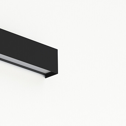 Czarna lampa nad lustro STRAIGHT WALL 7601 kinkiet ścienna belka