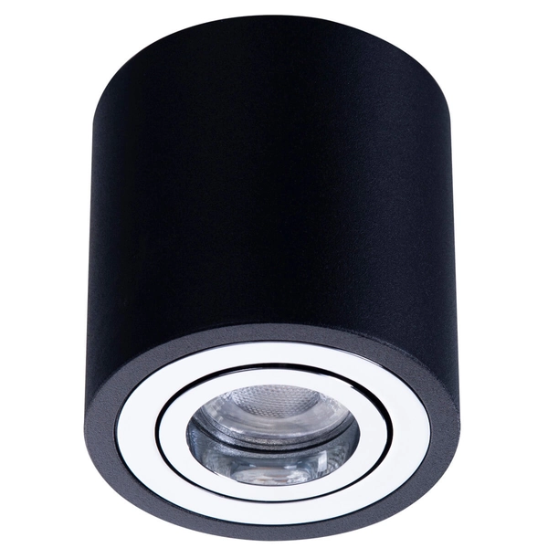 Kierunkowa lampa sufitowa Brant AZ2929 okrągła czarna chrom