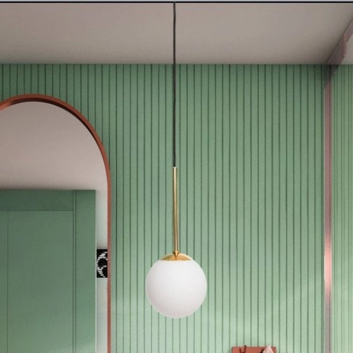 LAMPA wisząca LAMIA 11021105 Kaspa modernistyczna OPRAWA szklana ZWIS kula ball złota biała czarna