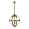 Klasyczna lampa wisząca Vanessa VAN0375 Dar Lighting kula szkło mosiądz