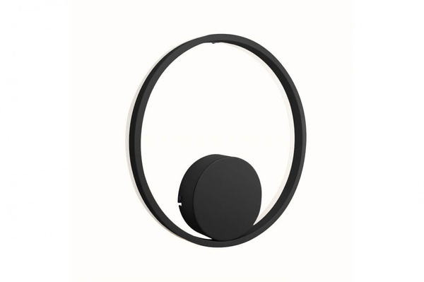 Lampa ścienna Halo LED 28W 3000k okrągła do przedpokoju czarna