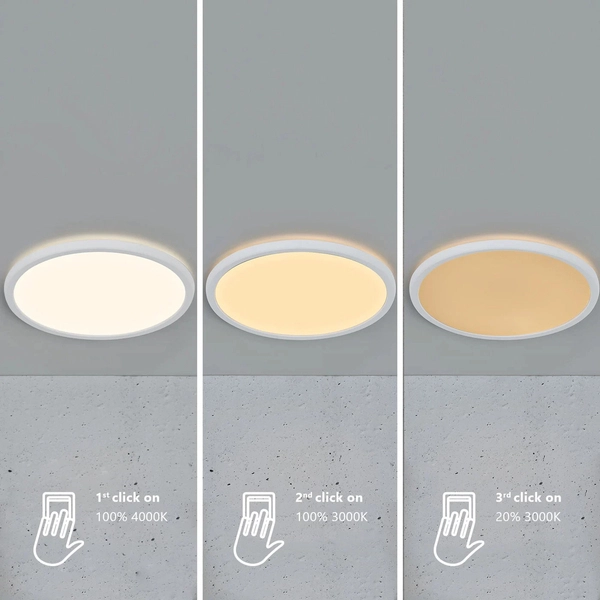 Okrągły plafon Oja 2015106101 Nordlux LED 19W ściemnialna biała