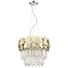 Wisząca lampa glamour QUASAR P0506-05A-F4E3 kryształy złoty przezroczysty