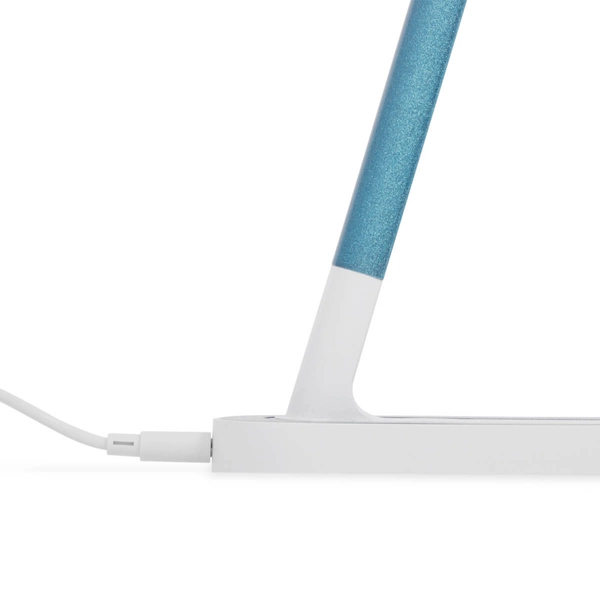 Metalowa lampka biurkowa Niko K-MT-206 ZIELONY LED 5W 4000-6000K turkusowa