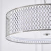 Metalowa lampa wisząca Cordero 81969 Endon nikiel biała srebrna