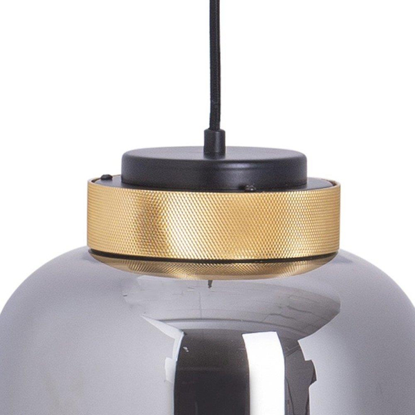 Wisząca lampa Boom 9969P/A Step LED 24W 3000K klosz szklany mosiądz dymiona
