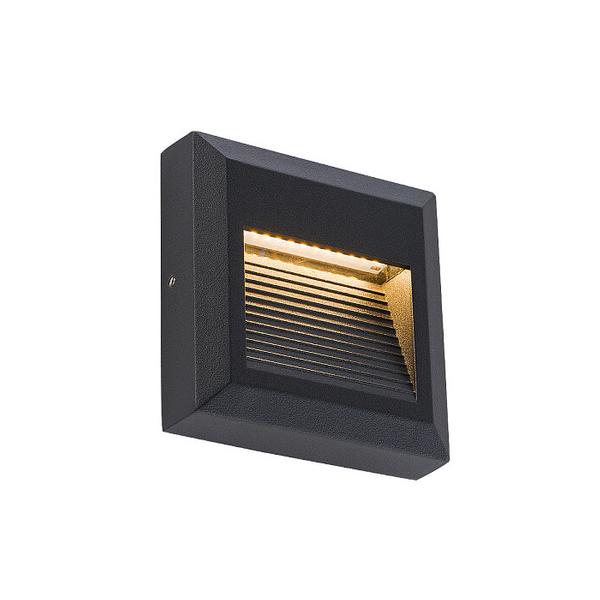 Elewacyjna lampa podtynkowa SIDEWALK 8148 LED 1,6W 3000K IP54 czarna